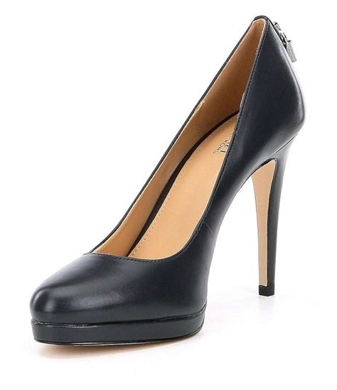 michael kors chunky heels|michael kors closed toe pumps.